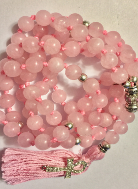 Malas Cuarzo Rosa 10 mm